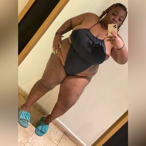 Matte Collection Chic Black One Piece Swimsuit